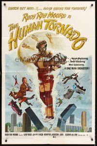 5f488 HUMAN TORNADO 1sh '76 watch out mister, here comes the twister, wild Rudy Ray Moore!
