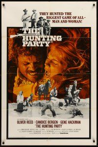 5f093 HUNTING PARTY int'l 1sh '71 the deadliest game of all, they hunted 26 men & Candice Bergen!