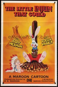5f545 LITTLE INJUN THAT COULD Kilian 1sh '88 great Roger Rabbit & Baby Herman cartoon art!
