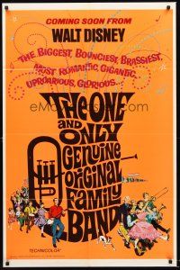 5f667 ONE & ONLY GENUINE ORIGINAL FAMILY BAND advance 1sh '68 laughingest star-spangled hullabaloo!