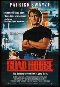 5f020 ROAD HOUSE English 1sh '89 Patrick Swayze is the best bouncer in the business!