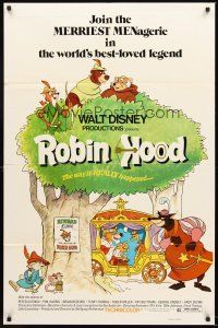 5f761 ROBIN HOOD 1sh '73 Walt Disney's cartoon version, the way it REALLY happened!