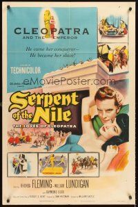 5f793 SERPENT OF THE NILE 1sh '53 sexiest Rhonda Fleming as Egyptian queen Cleopatra!