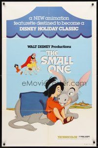 5f826 SMALL ONE 1sh '78 Walt Disney, Don Bluth, animated donkey cartoon!