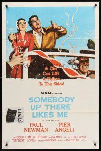 5f834 SOMEBODY UP THERE LIKES ME 1sh R60s Paul Newman as boxing champion Rocky Graziano!