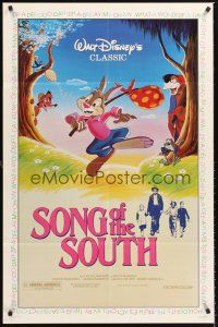 5f840 SONG OF THE SOUTH 1sh R86 Walt Disney, Uncle Remus, Br'er Rabbit & Br'er Bear!