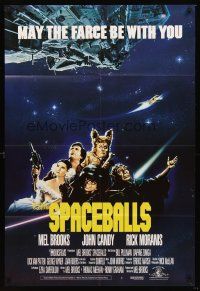 5f147 SPACEBALLS int'l 1sh '87 best Mel Brooks sci-fi Star Wars spoof, John Candy, Pullman, Moranis