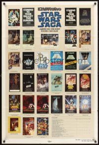 5f859 STAR WARS CHECKLIST Kilian 2-sided 1sh '85 great images of U.S. posters!