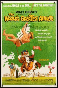 5f985 WORLD'S GREATEST ATHLETE 1sh R74 Walt Disney, Jan-Michael Vincent goes from jungle to gym!