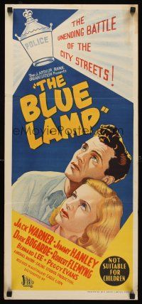 5g423 BLUE LAMP Aust daybill '50 directed by Basil Dearden, the unending battle of city streets!