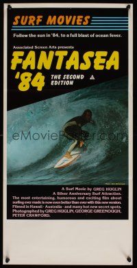 5g483 FANTASEA '84 Aust daybill '84 great close up surfing image, a blast of ocean fever!