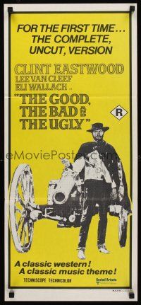 5g505 GOOD, THE BAD & THE UGLY Aust daybill R70s Clint Eastwood, Lee Van Cleef, Sergio Leone