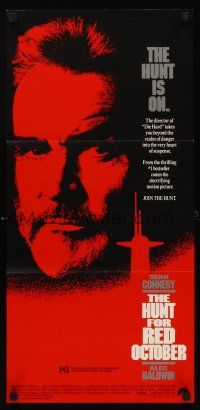 5g533 HUNT FOR RED OCTOBER Aust daybill '90 Russian military submarine captain Sean Connery!