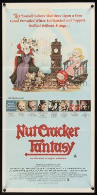 5g575 NUTCRACKER FANTASY Aust daybill '79 Japanese puppets, cool Sharleen Pederson fantasy art!