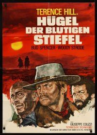 5g172 BOOT HILL German '70 La collina degli stivali, Woody Strode, Terence Hill, Bud Spencer