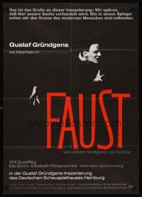 5g219 FAUST German '60 great image of Gustaf Grundgens as Mephisto!