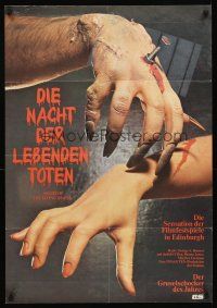 5g281 NIGHT OF THE LIVING DEAD German '71 George Romero classic, close image of zombie hand!