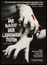 5g282 NIGHT OF THE LIVING DEAD German R70s George Romero zombie classic, a lust for human flesh!