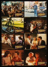 5g335 BACK TO THE FUTURE set 1 German LC poster '85 Chris Lloyd, Michael J. Fox & Lea Thompson!
