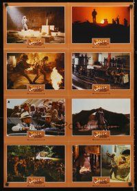 5g365 RAIDERS OF THE LOST ARK set 2 German LC poster '81 images of Harrison Ford & Karen Allen!