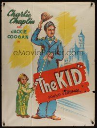 5g017 KID Indian R60s full-length artwork of Charlie Chaplin & Jackie Coogan!