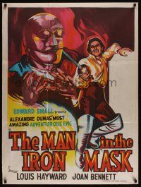 5g018 MAN IN THE IRON MASK Indian R60s different artwork of Louis Hayward, James Whale!