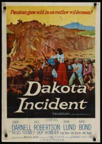 5g454 DAKOTA INCIDENT New Zealand '56 Linda Darnell, passions gone wild in an outlaw wilderness!