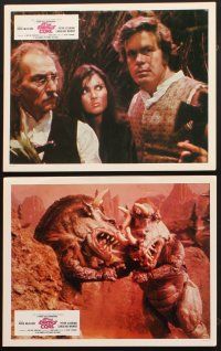 5g738 AT THE EARTH'S CORE 12 French LCs '76 Edgar Rice Burroughs, Caroline Munro, Peter Cushing