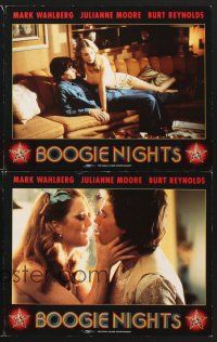 5g835 BOOGIE NIGHTS 4 French LCs '97 Mark Wahlberg as Dirk Diggler, sexy Rollergirl Heather Graham!