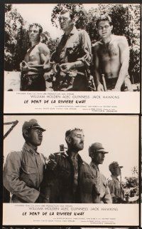 5g723 BRIDGE ON THE RIVER KWAI 16 French LCs '58 William Holden, Alec Guinness, David Lean classic!