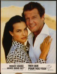 5g718 FOR YOUR EYES ONLY 18 French LCs '81 Roger Moore as James Bond 007, Carole Bouquet!