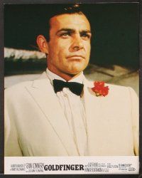 5g804 GOLDFINGER 8 French LCs R70s three great images of Sean Connery as James Bond 007!