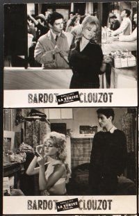 5g681 LA VERITE 10 Belgian LCs '61 super sexy Brigitte Bardot, Henri-Georges Clouzot, The Truth!