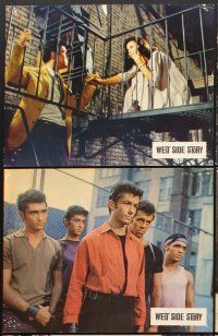 5g831 WEST SIDE STORY 6 French LCs '62 Natalie Wood, Richard Beymer, Russ Tamblyn, classic musical!