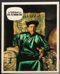 5g846 BLOOD OF FU MANCHU 22 German LCs '69 great images of Asian villain Christopher Lee!