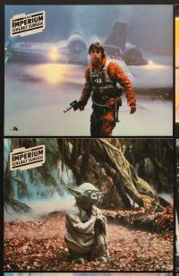5g898 EMPIRE STRIKES BACK 10 German LCs '80 George Lucas sci-fi classic, Luke, Yoda, Chewy, Han Solo