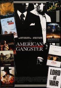 5h029 LOT OF 39 UNFOLDED DOUBLE-SIDED ONE-SHEETS '94 - '07 American Gangster, Aviator & more!