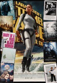 5h030 LOT OF 37 UNFOLDED DOUBLE-SIDED ONE-SHEETS '90 - '07 Tomb Raider Cradle of Life & more!