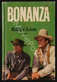5h136 BONANZA: KILLER LION first edition hardcover book '66 based on the popular TV series!