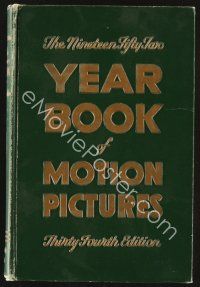 5h132 FILM DAILY YEARBOOK OF MOTION PICTURES 34th edition hardcover book '52 movie information!