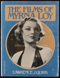 5h140 FILMS OF MYRNA LOY first edition hardcover book '80 great heavily illustrated biography!