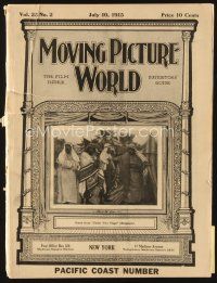 5h041 MOVING PICTURE WORLD exhibitor magazine Jul 10 1915 Selig Zoo, Universal City, D.W. Griffith