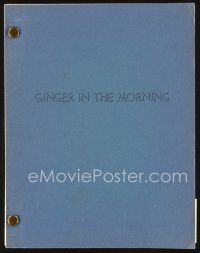 5h215 GINGER IN THE MORNING revised script March 2, 1972, screenplay by Mark Miller!