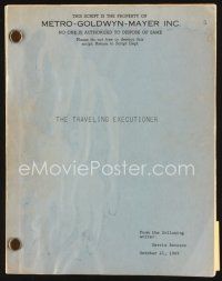 5h234 TRAVELING EXECUTIONER script October 21, 1969, screenplay by Garrie Bateson!