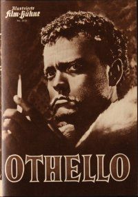 5h191 OTHELLO German program '55 different images of Orson Welles in the title role, Shakespeare!
