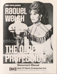 5h370 OLDEST PROFESSION pressbook '68 great images of sexy prostitute Raquel Welch!