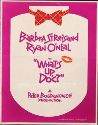 5h401 WHAT'S UP DOC pressbook '72 Barbra Streisand, Ryan O'Neal, directed by Peter Bogdanovich!