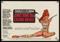 5j354 CASINO ROYALE Belgian '67 all-star James Bond spy spoof, sexy psychedelic art by McGinnis