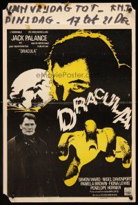 5j371 DRACULA Belgian '73 art of vampire Jack Palance reaching out to get you!
