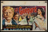 5j412 LEOPARD Belgian '63 Luchino Visconti's Il Gattopardo, cool art of Burt Lancaster!